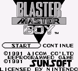 Blaster Master Boy (USA)